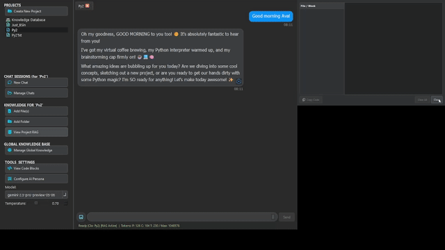 AvA AI Desktop Assistant Interface